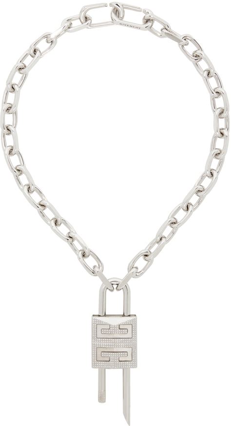 givenchy necklace lock|givenchy crystal collar necklace.